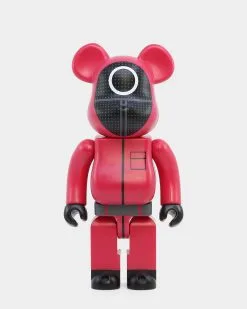 Medicom Toy Be@rbrick X Squid Games Circle Guard 1000% Figure Red/Black