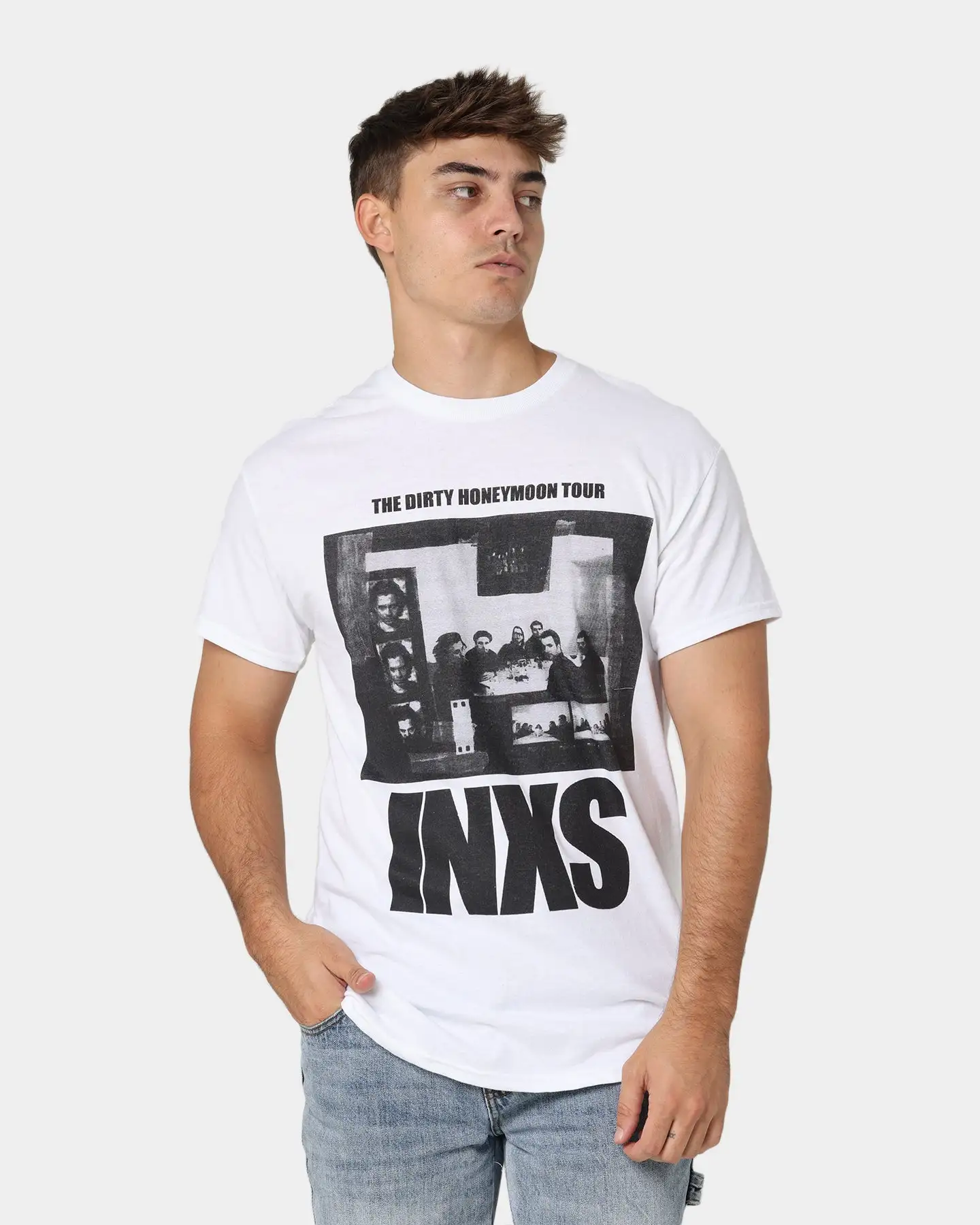 INXS The Dirty Honeymoon Tour T-Shirt White