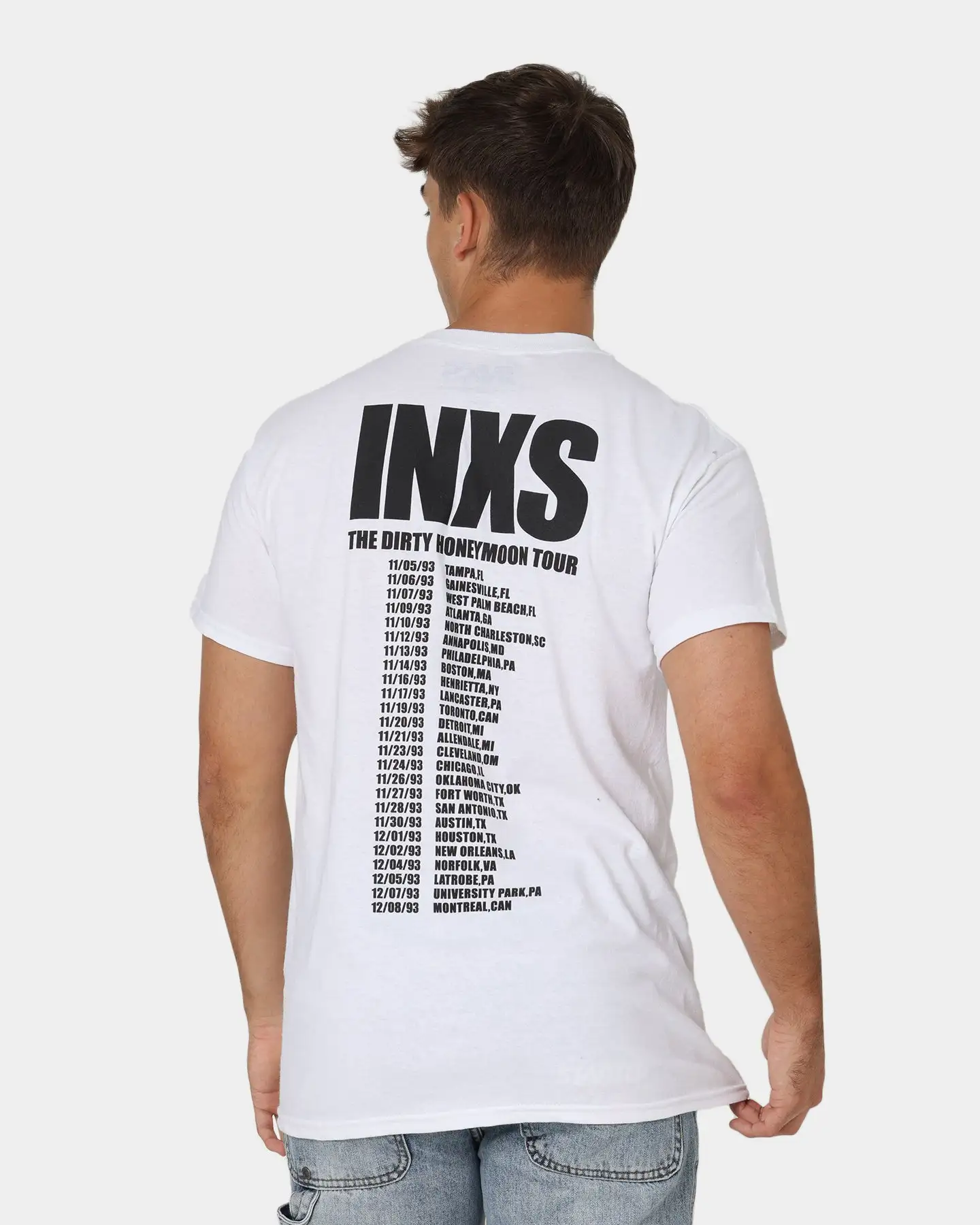 INXS The Dirty Honeymoon Tour T-Shirt White - Image 2