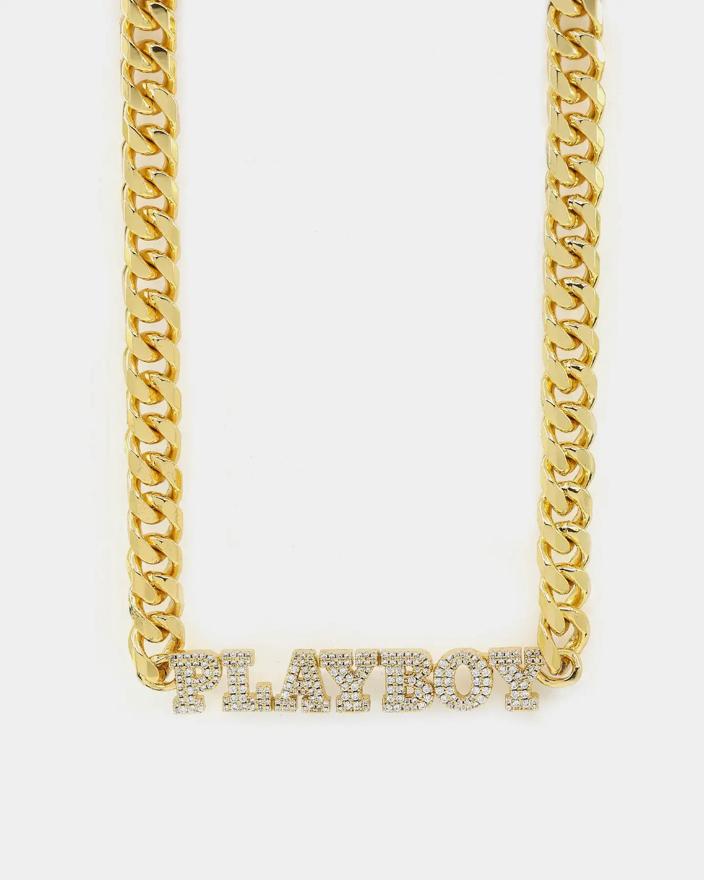 Playboy PB Iced Choker 10mm Chain Gold - Image 2