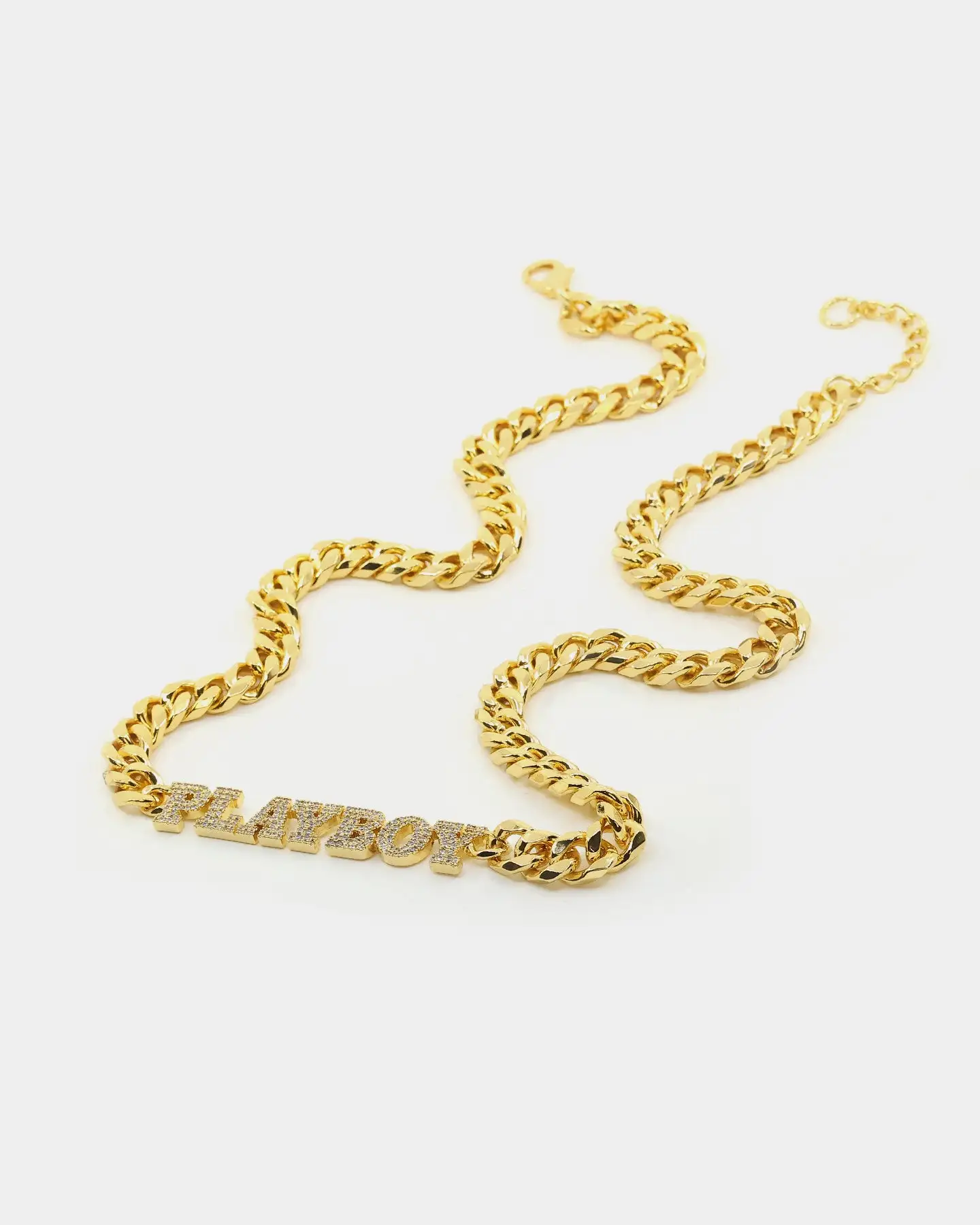 Playboy PB Iced Choker 10mm Chain Gold - Image 6