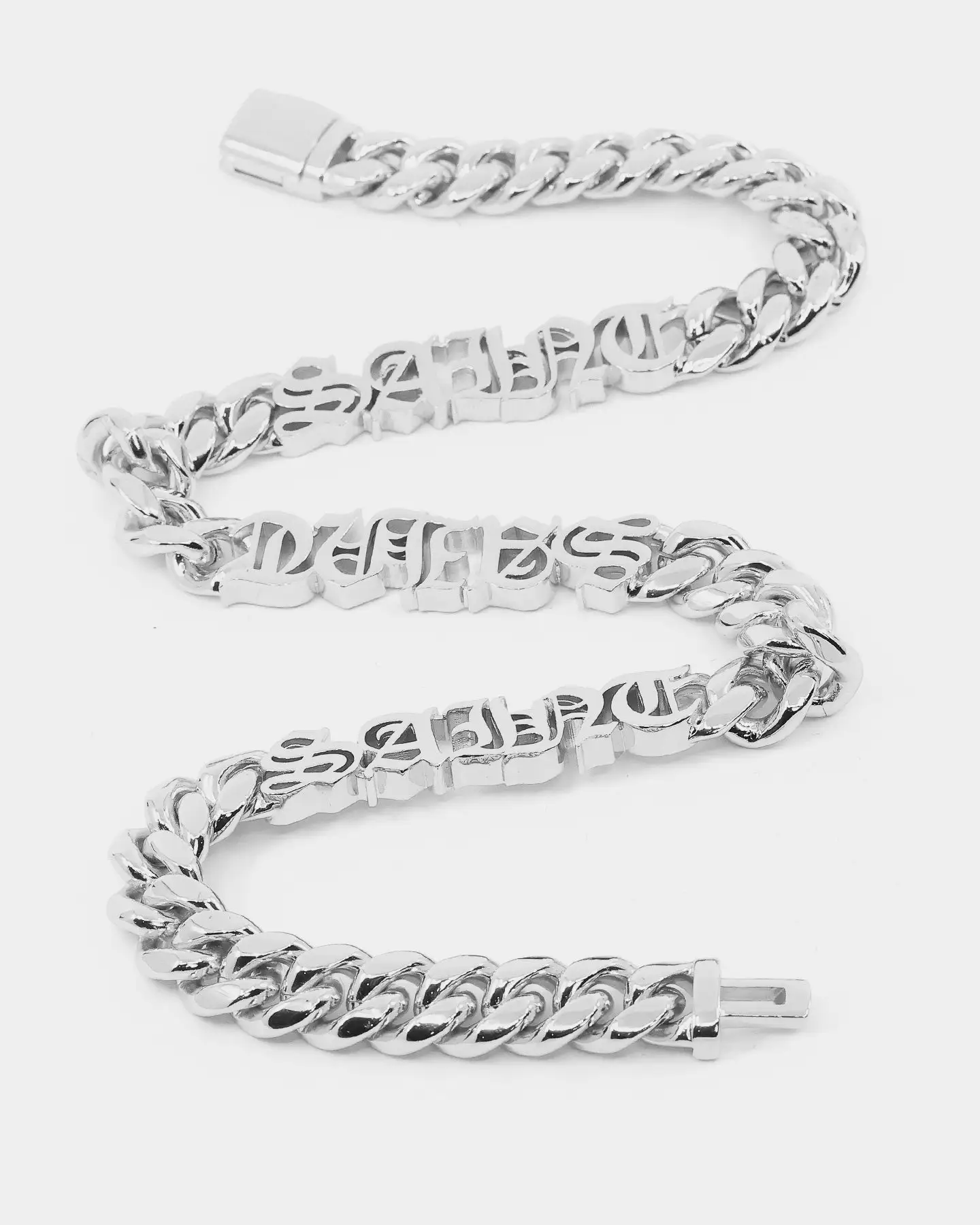 Saint Morta The 3 Saints Chain Necklace White Gold - Image 7
