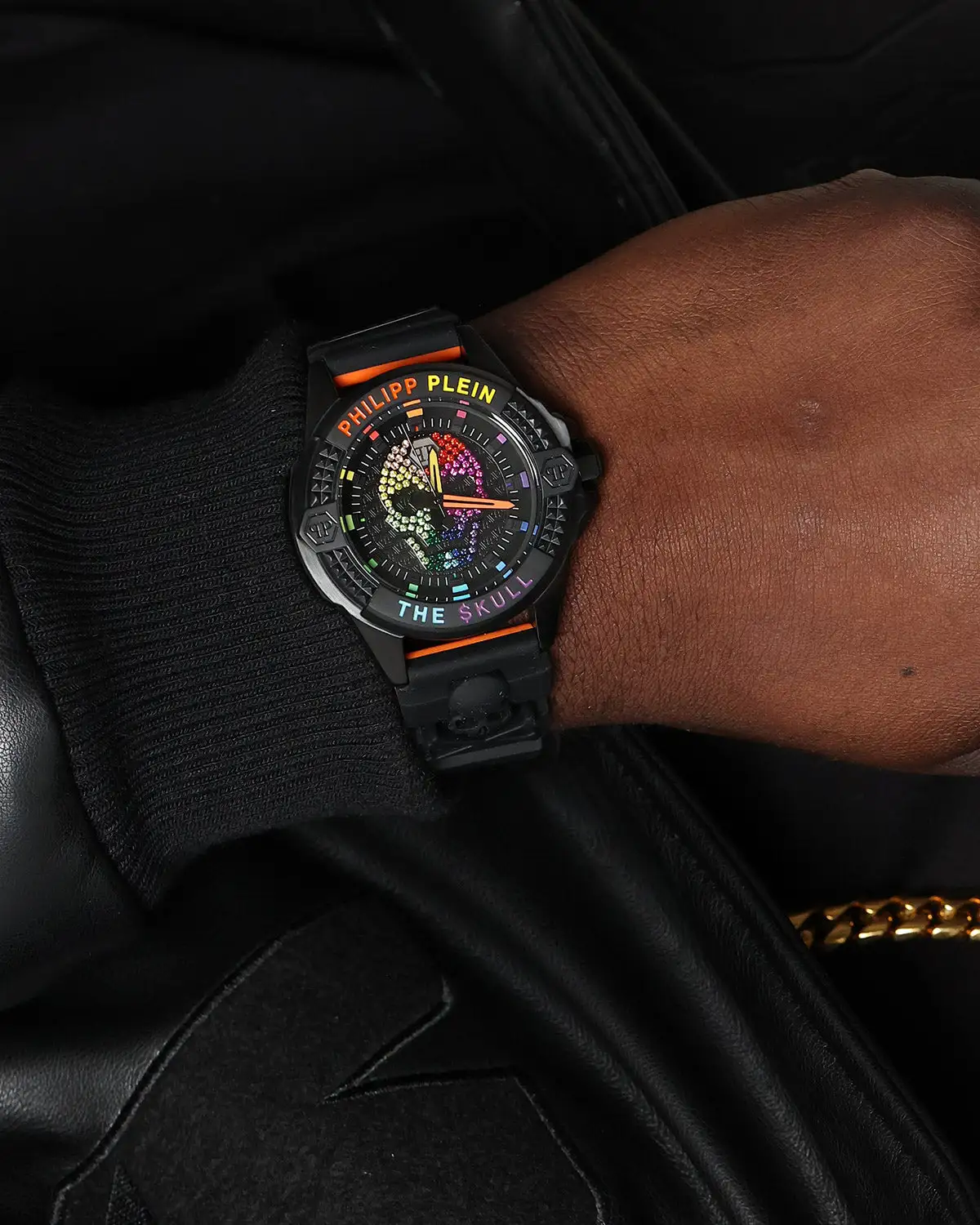 Philipp Plein The $kull Crystal Watch Black/Rainbow - Image 4