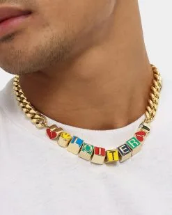 Loiter Memory Lane Chain Necklace Multi-coloured