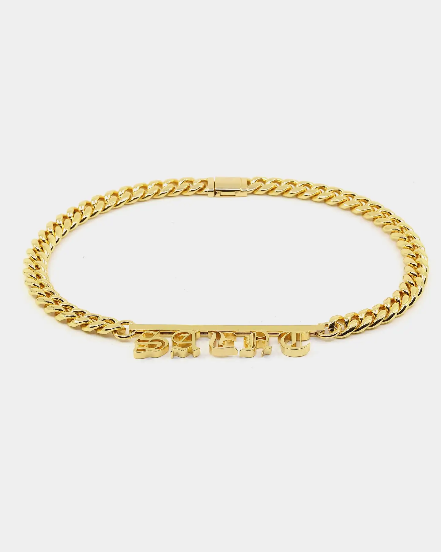 Saint Morta Custom Alpha 5 Letter Chain Gold - Image 9