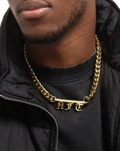 Saint Morta Custom Alpha 3 Letter Chain Gold