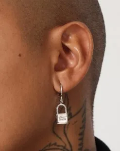 Saint Morta Locked And Found Earring White Gold