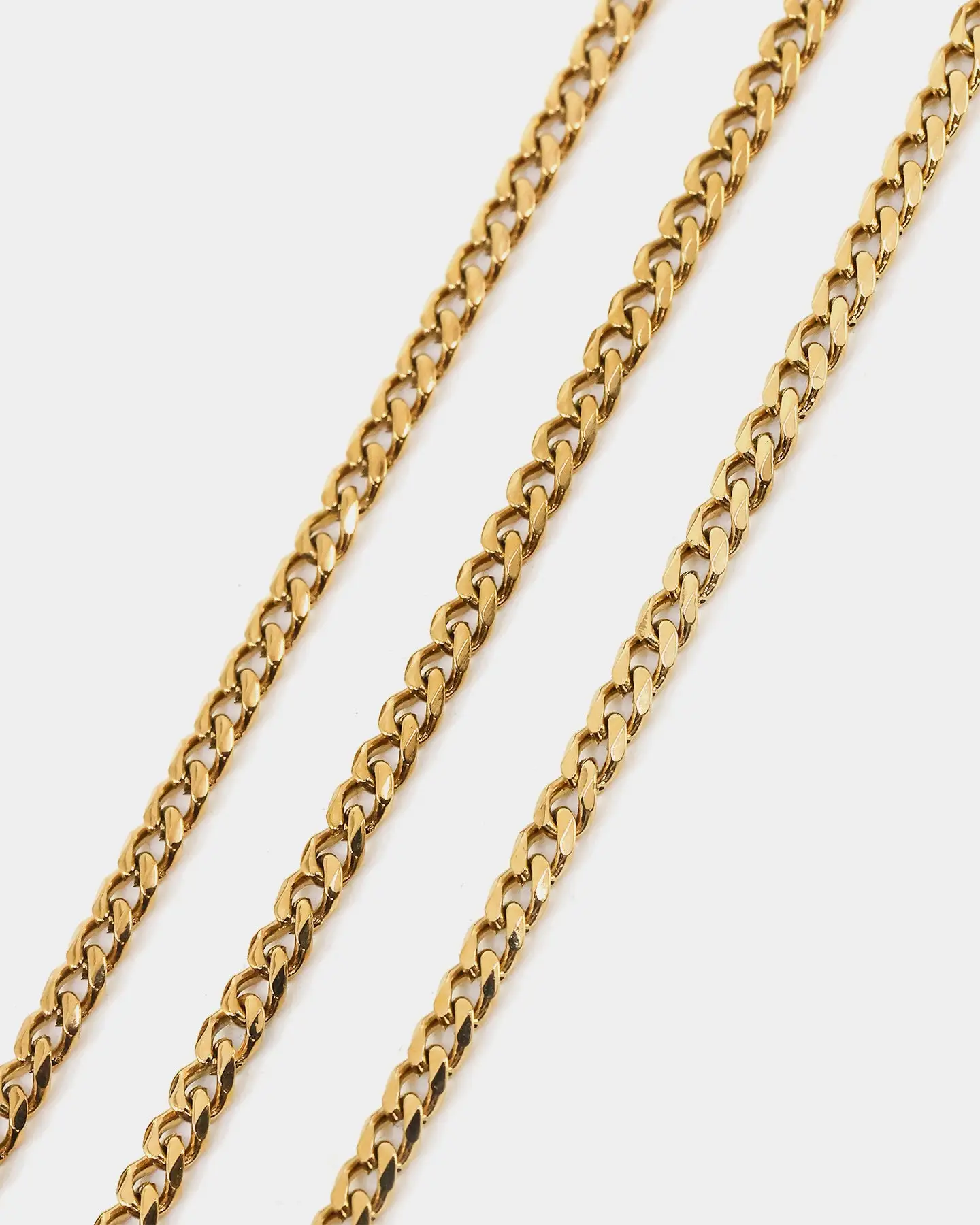 NXS 2.7MM Diamond Cut Curb Chain Gold - Image 5
