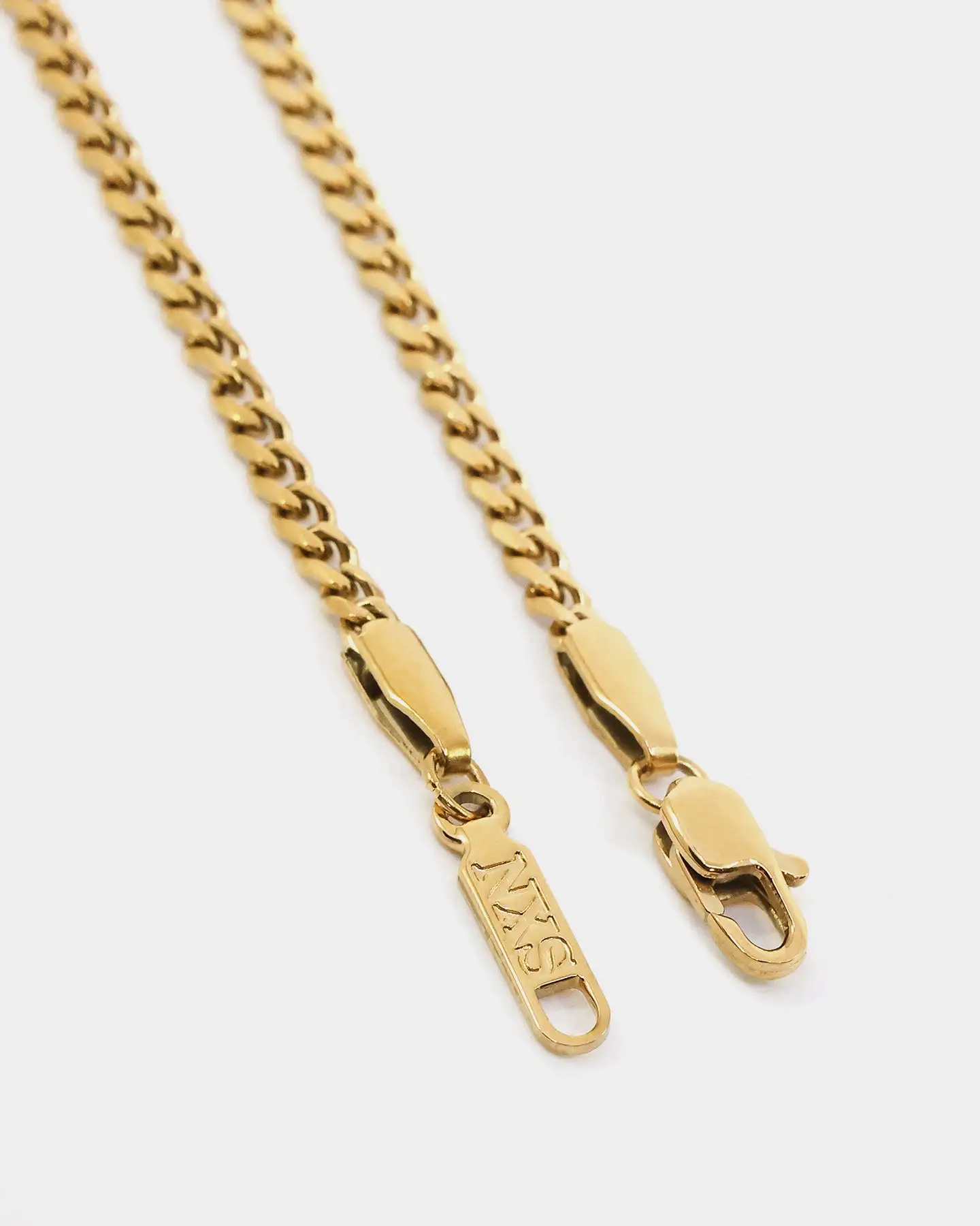 NXS 2.7MM Diamond Cut Curb Chain Gold - Image 6