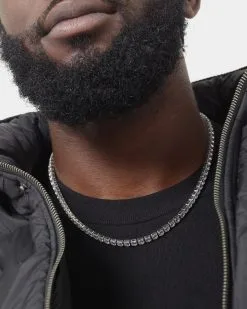 NXS 5mm Tennis Chain White Gold