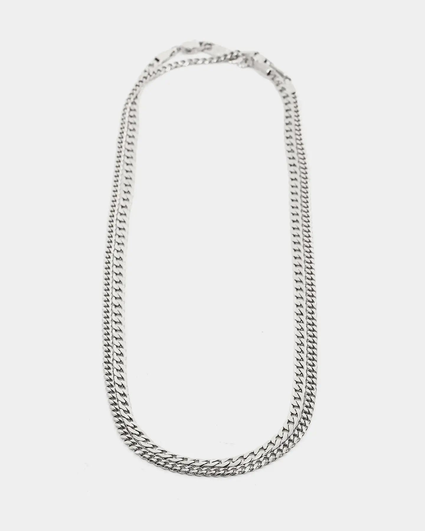 NXS Diamond Cut Curb Set White Gold - Image 7