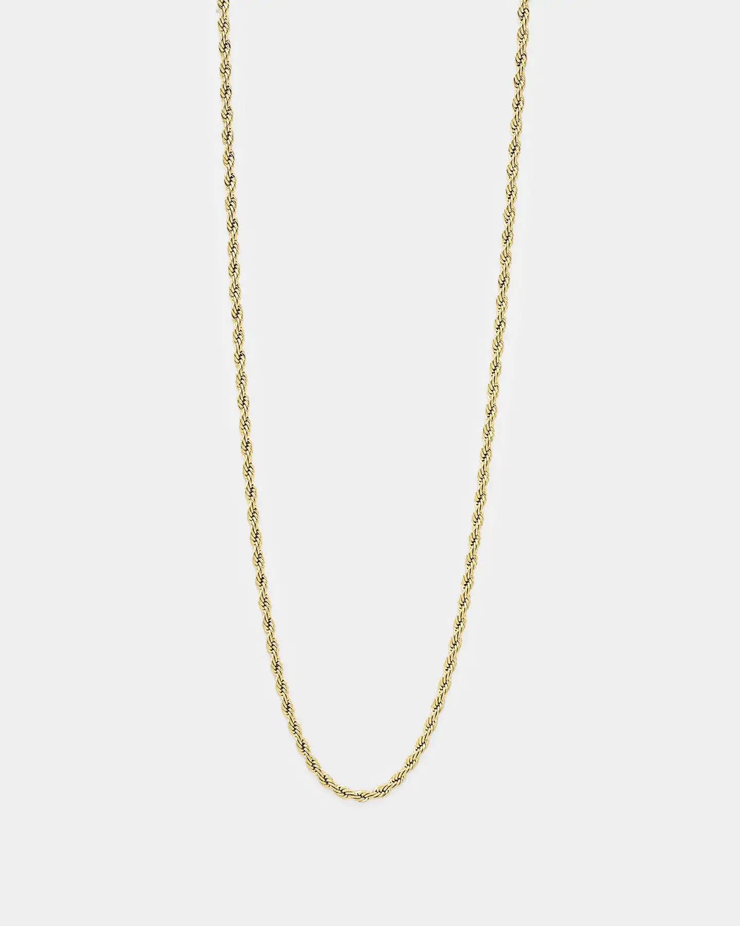 NXS 2mm Rope Necklace Gold - Image 2