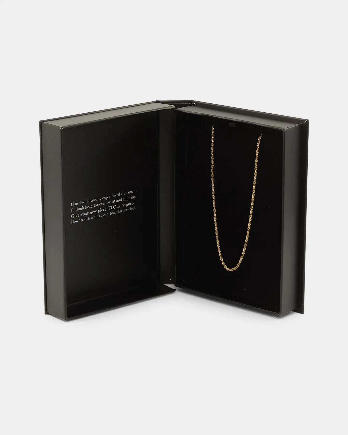 NXS 2mm Rope Necklace Gold - Image 7