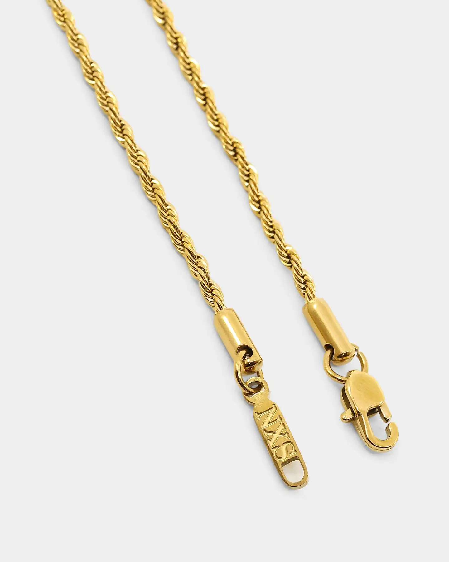 NXS 2mm Rope Necklace Gold - Image 9