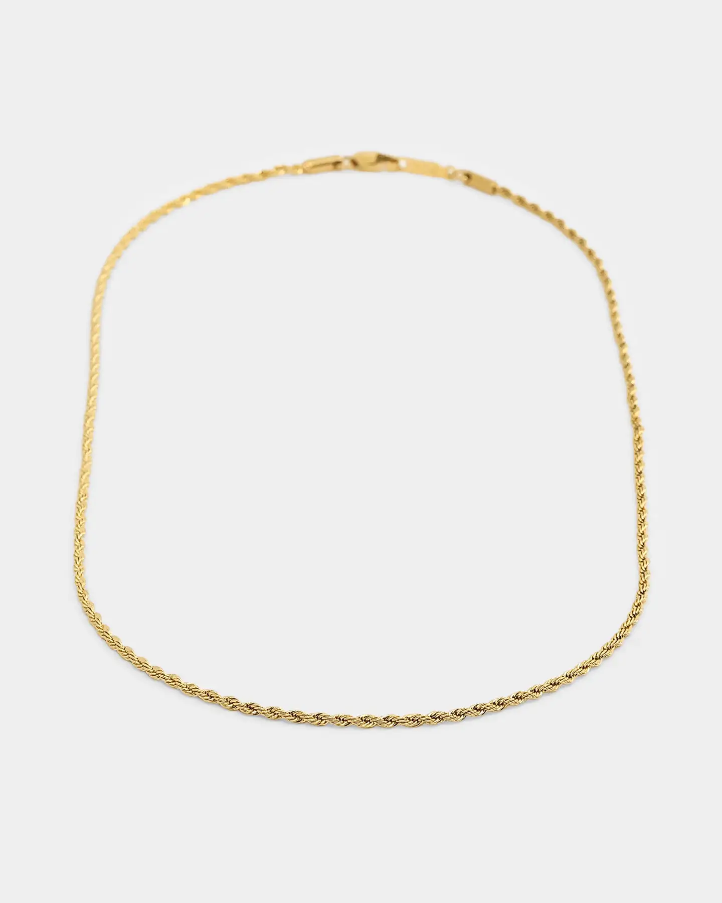 NXS 2mm Rope Necklace Gold - Image 10
