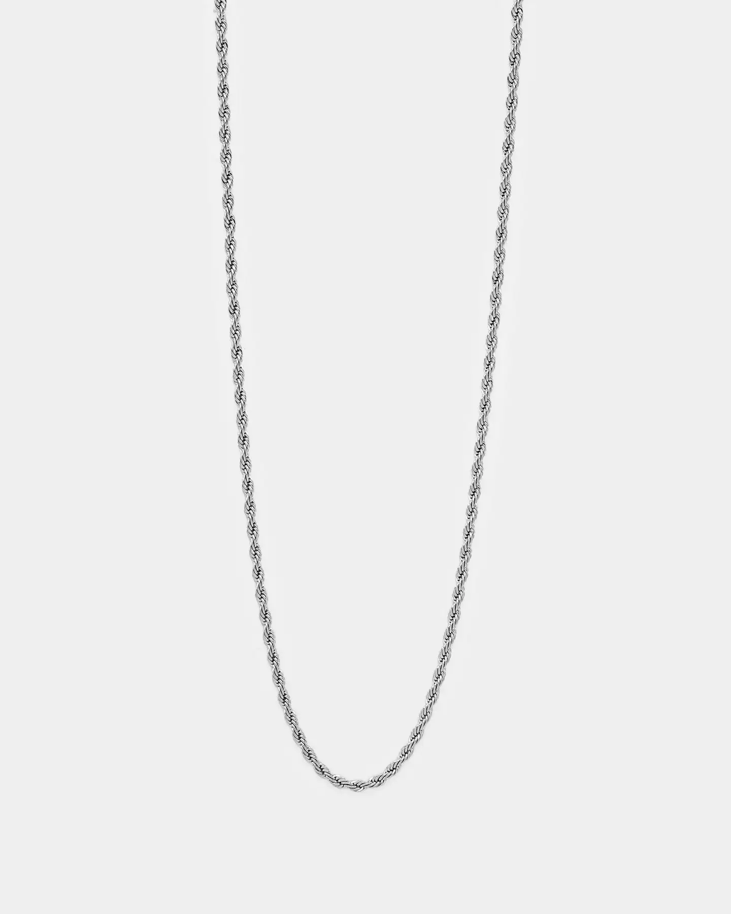 NXS 2mm Rope Necklace White Gold - Image 2
