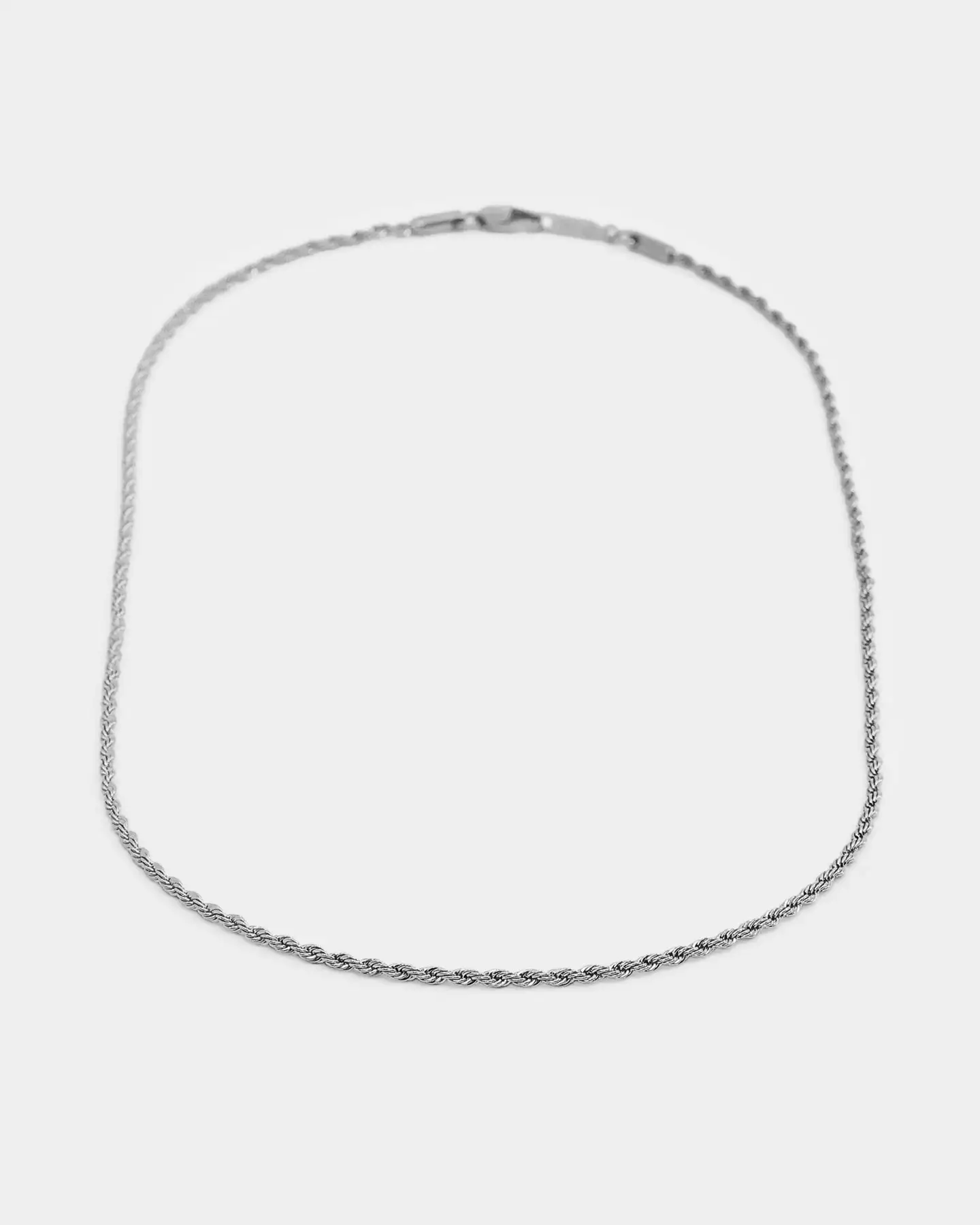 NXS 2mm Rope Necklace White Gold - Image 10