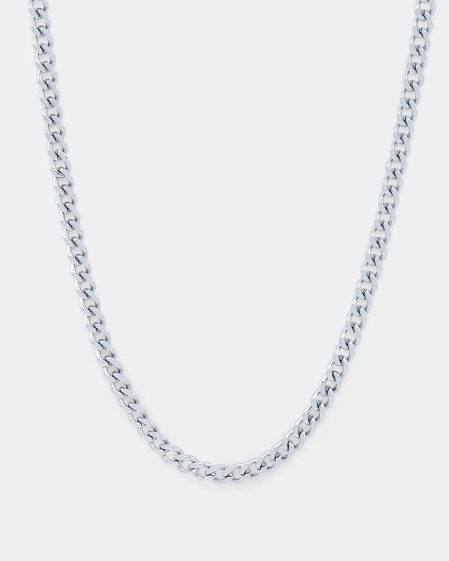 NXS 3mm Micro Cuban Chain White Gold - Image 2
