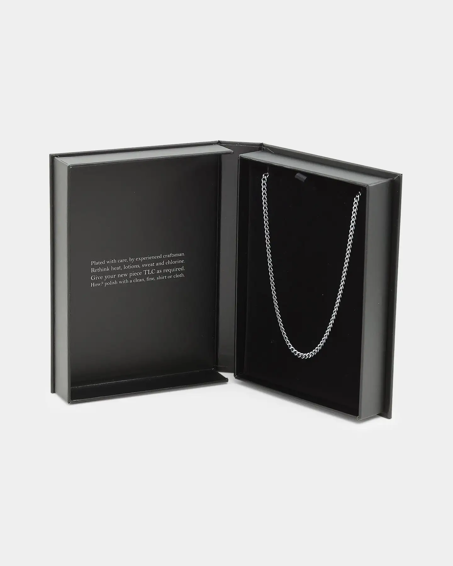 NXS 3mm Micro Cuban Chain White Gold - Image 3