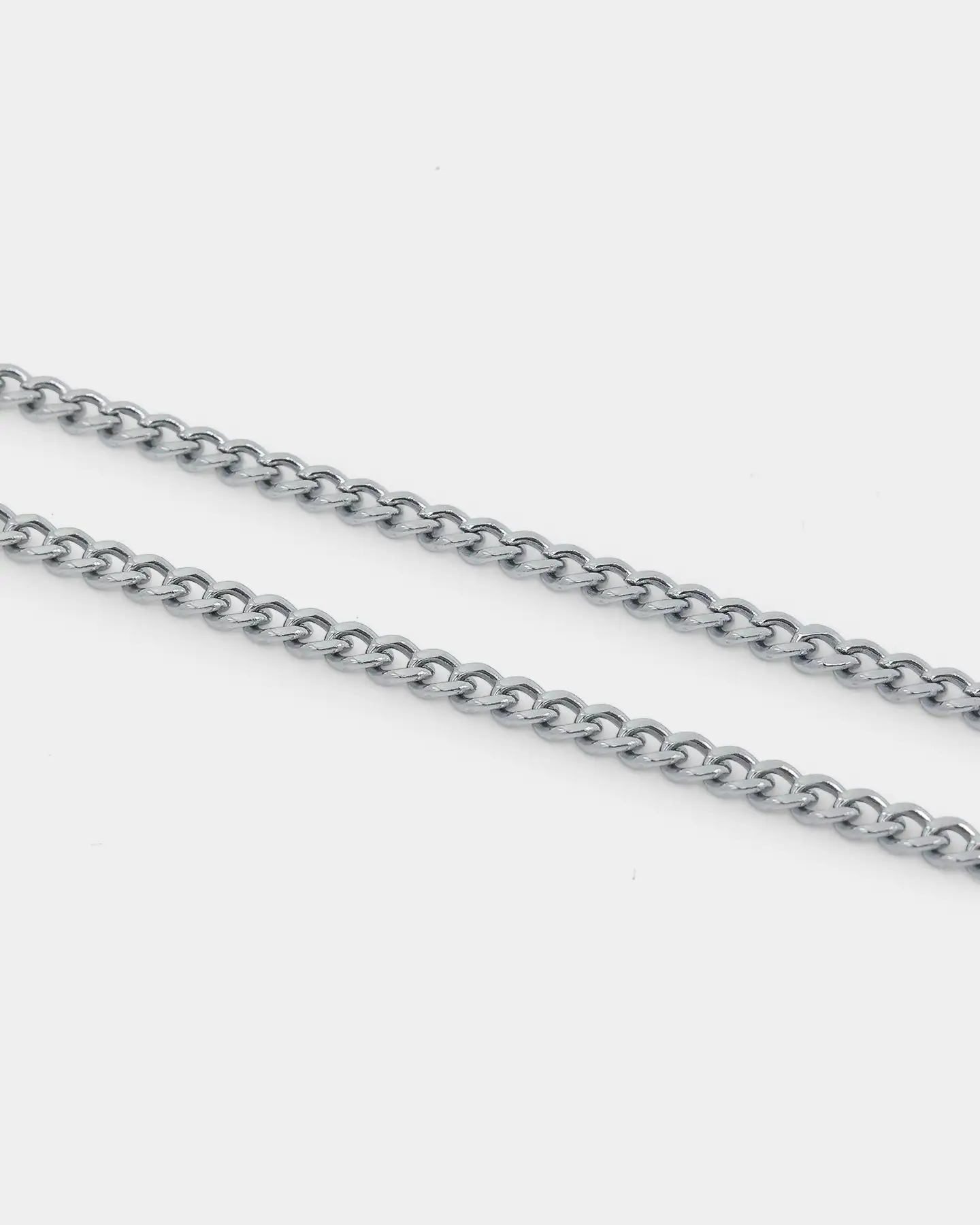 NXS 3mm Micro Cuban Chain White Gold - Image 6