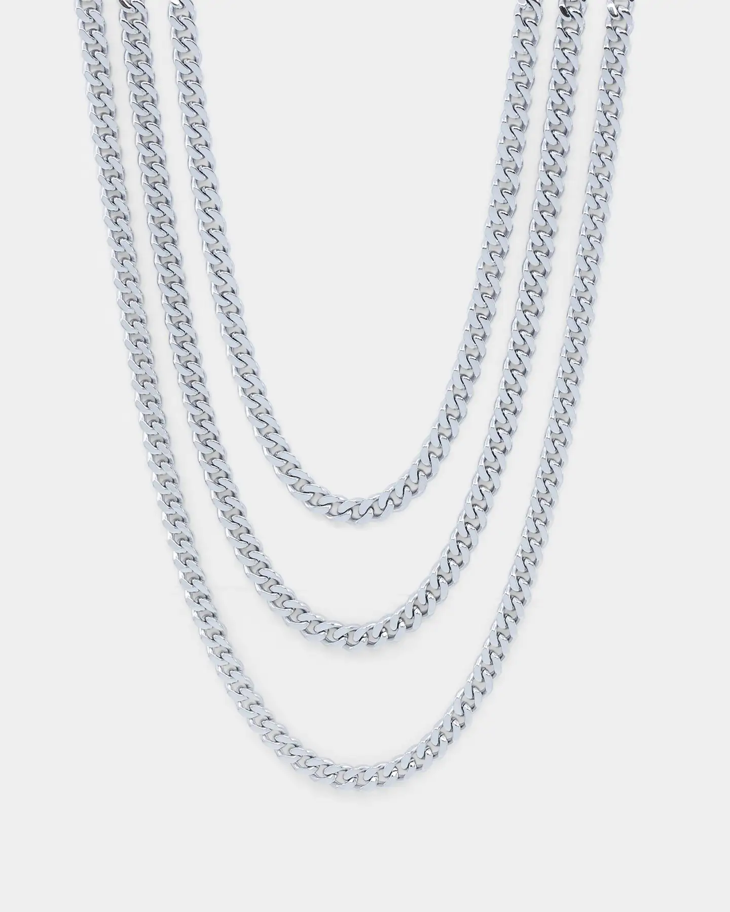 NXS 5mm Chain Link Set White Gold - Image 2