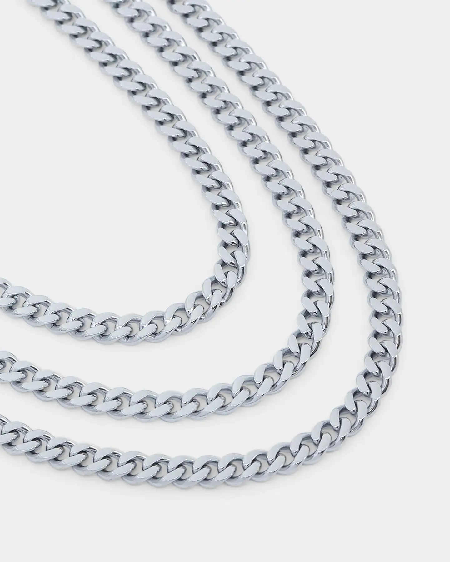 NXS 5mm Chain Link Set White Gold - Image 5