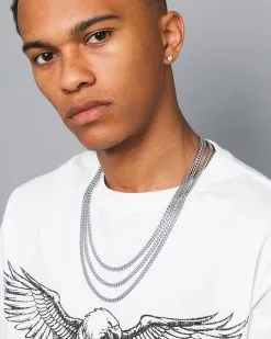 NXS 5mm Chain Link Set White Gold