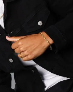 NXS 5mm Cuban Bracelet Gold