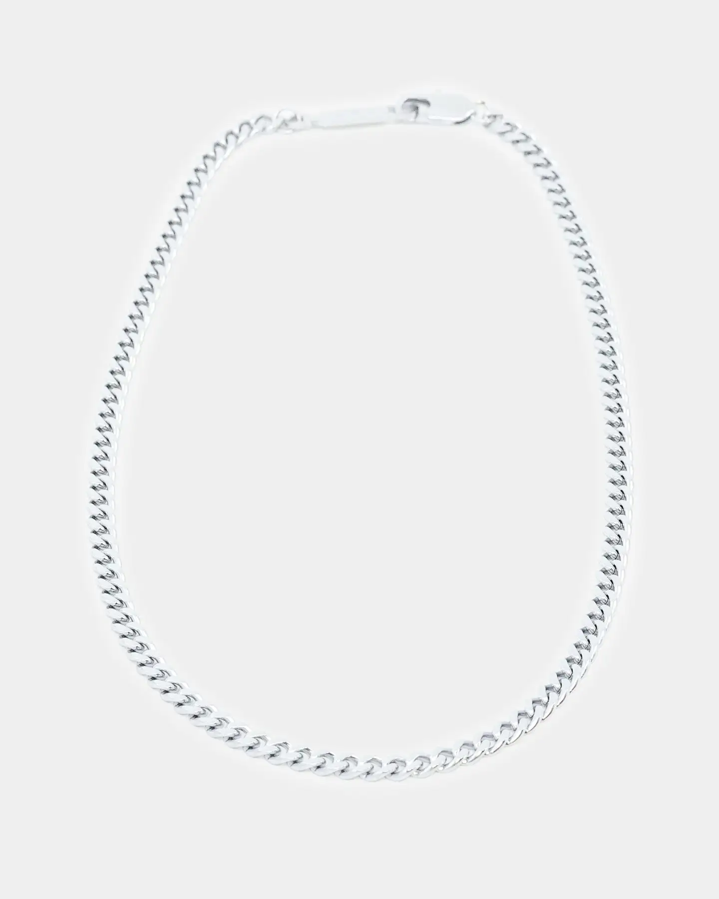NXS 5mm Cuban Link Chain White Gold - Image 5