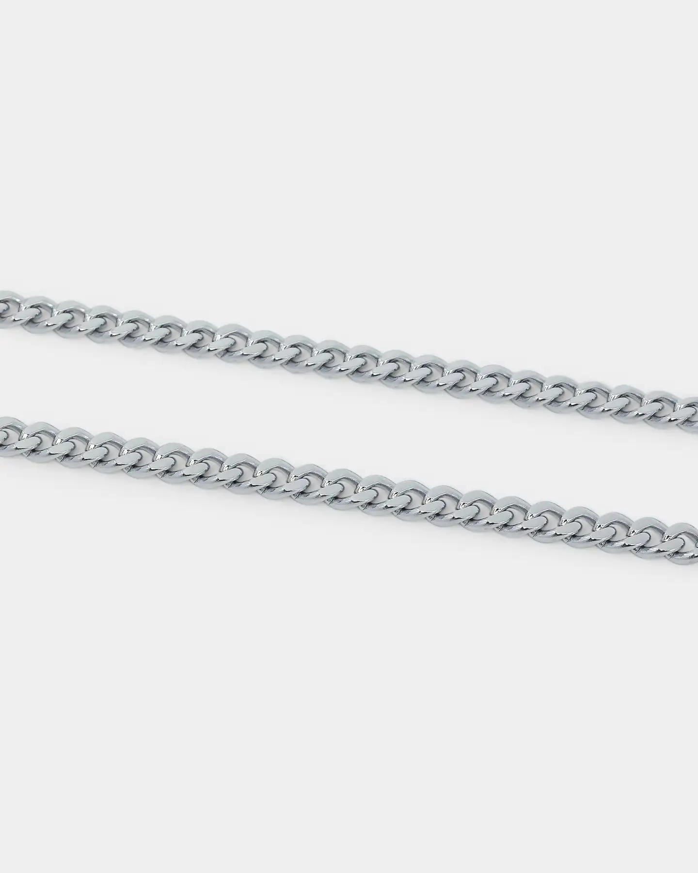 NXS 5mm Cuban Link Chain White Gold - Image 6