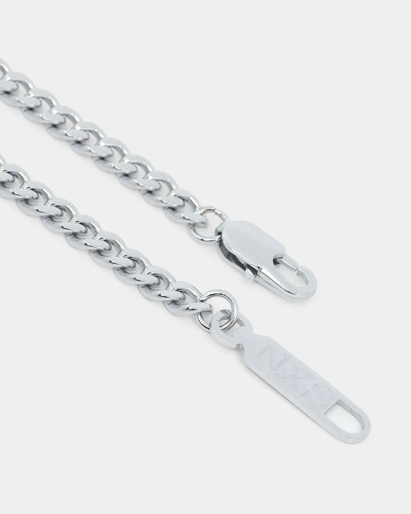 NXS 5mm Cuban Link Chain White Gold - Image 7