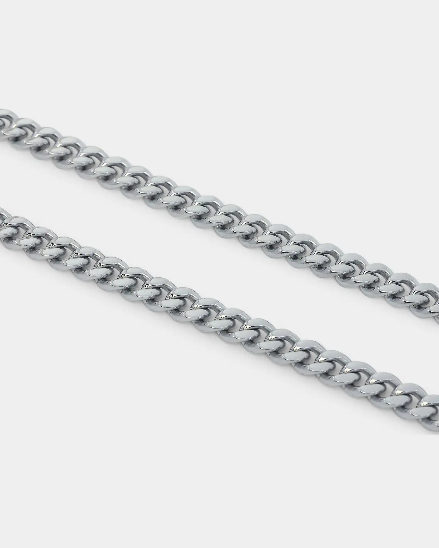 NXS 7mm Cuban Chain White Gold - Image 6