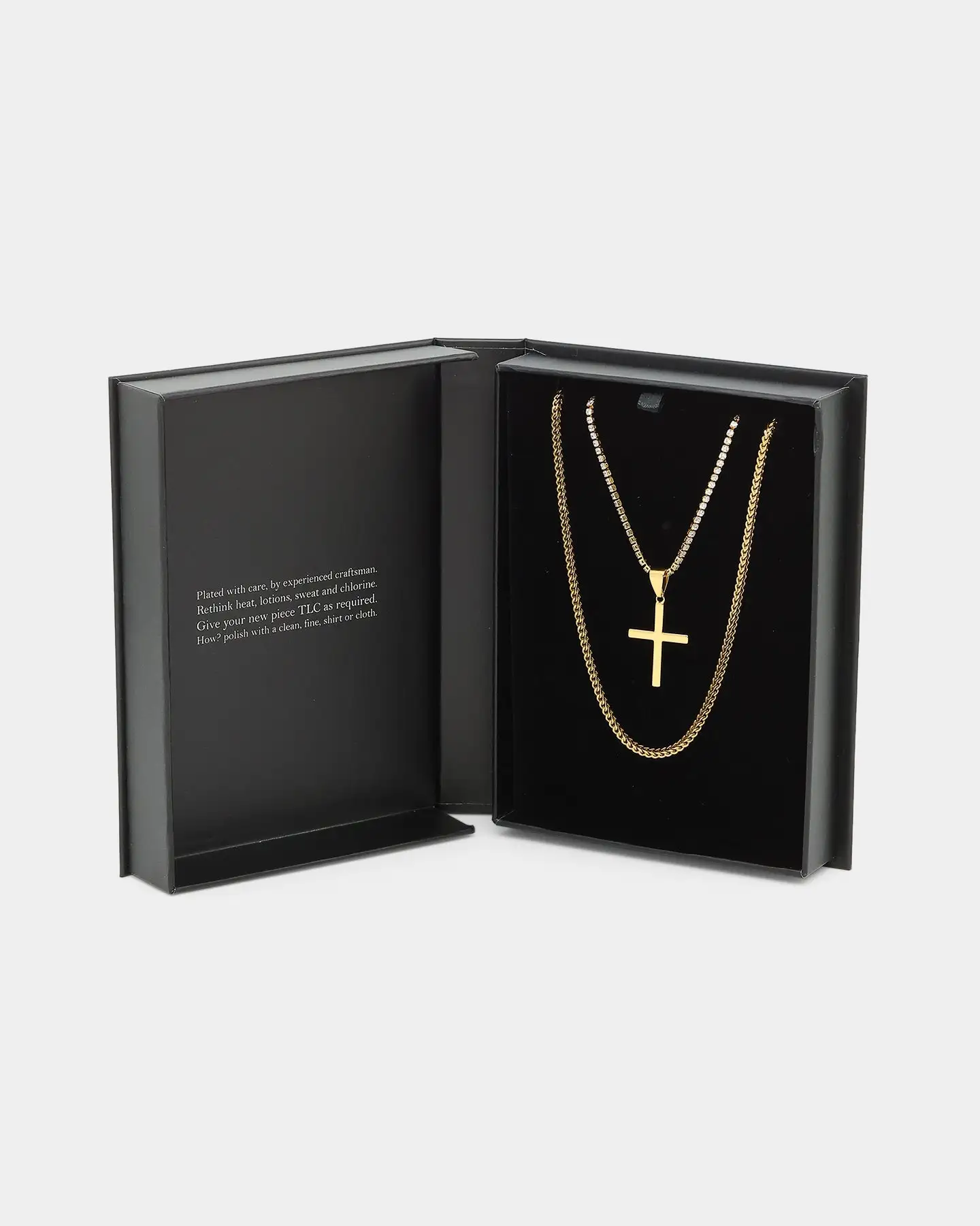 NXS Double Cross Chain Gold - Image 3