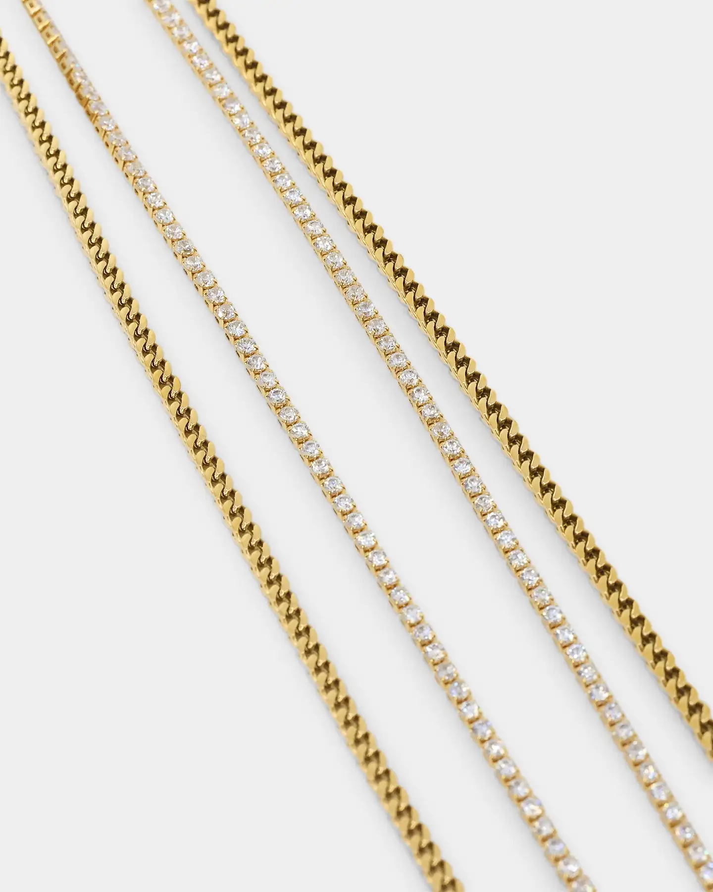 NXS Double Cross Chain Gold - Image 6