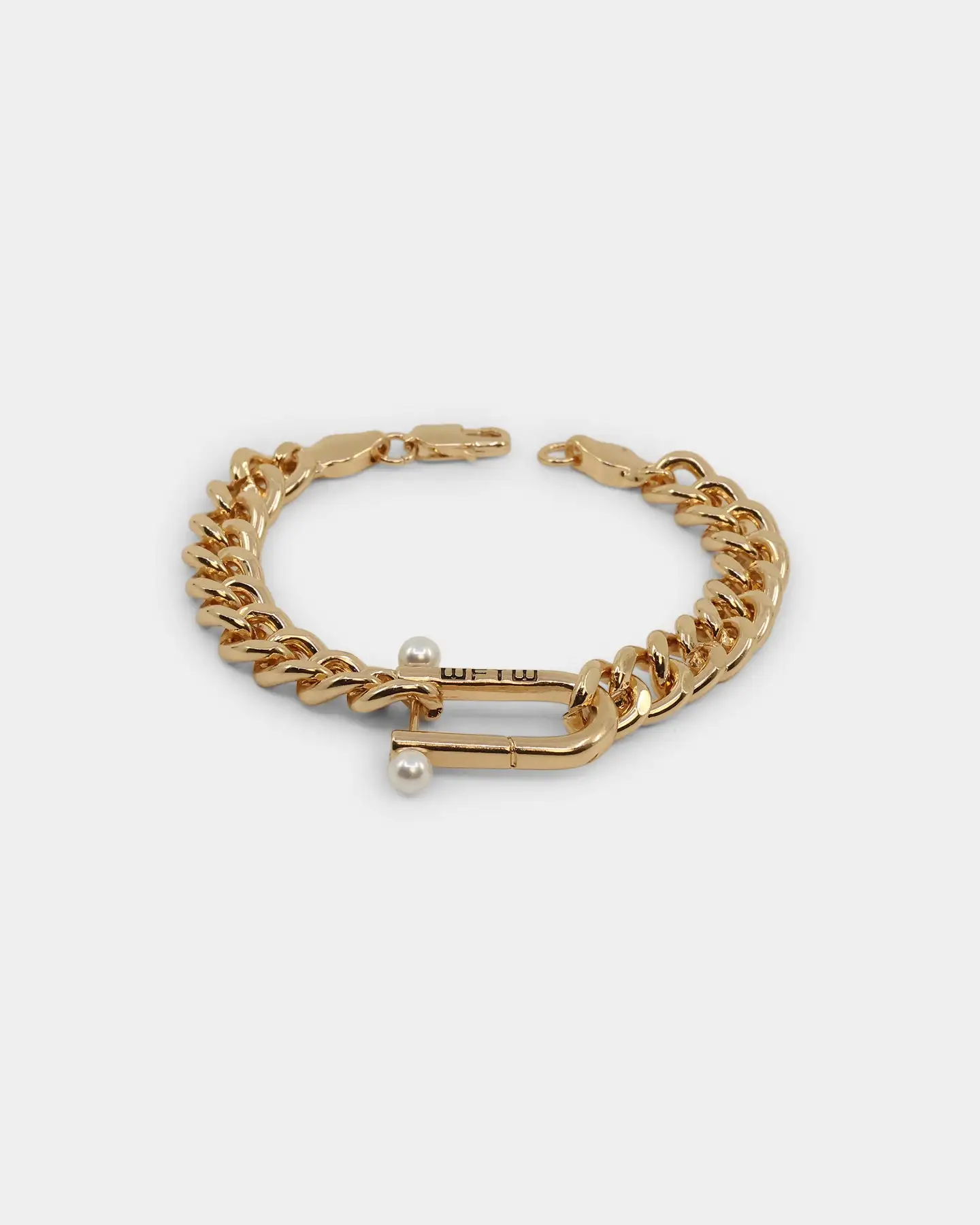 Wild For The Weekend Pearl Clasp Bracelet Gold - Image 2