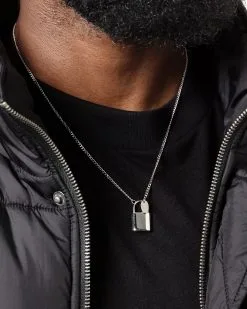 INFRA Elevate Padlock Necklace Stainless Steel