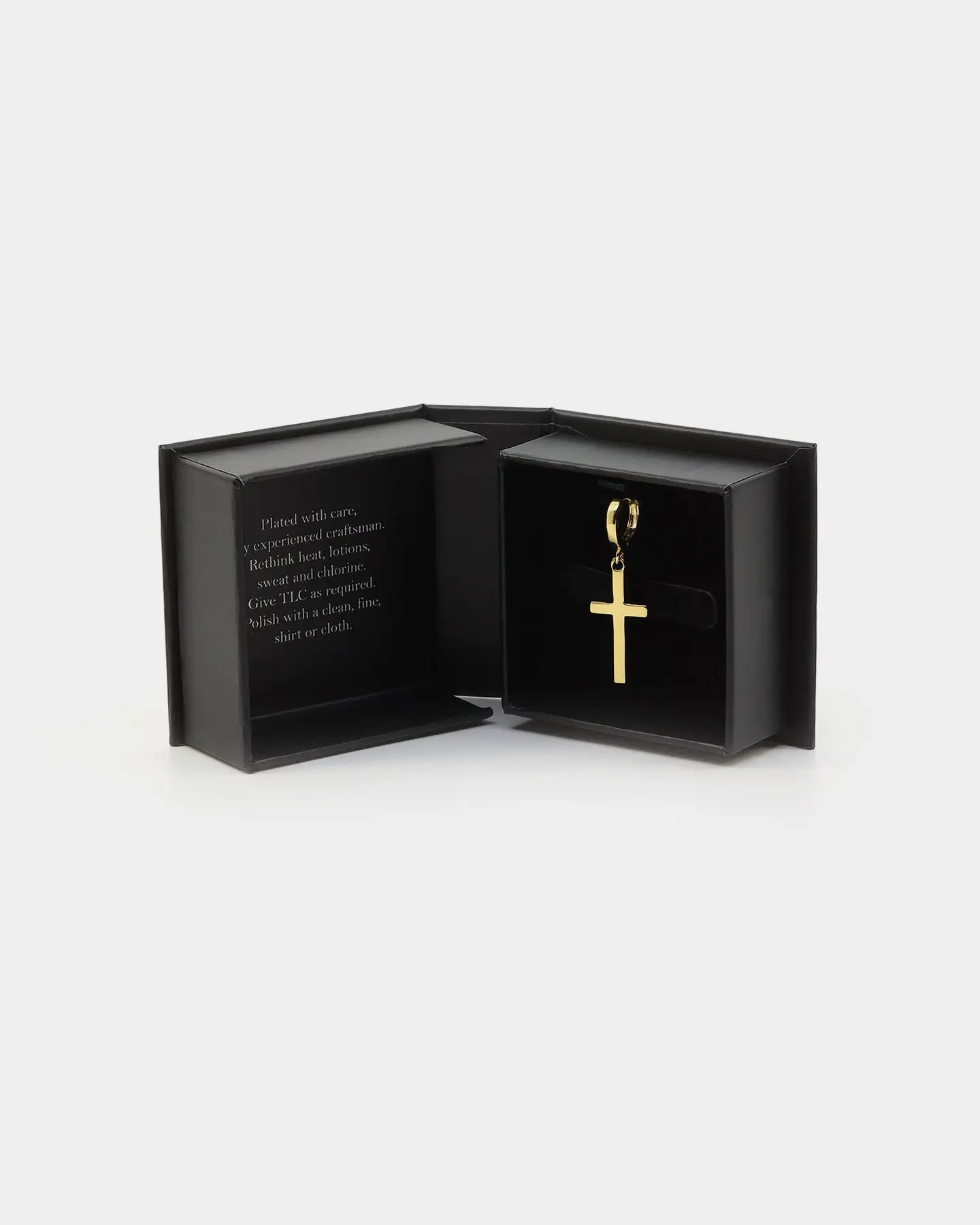 NXS Cross Earring Gold - Image 3
