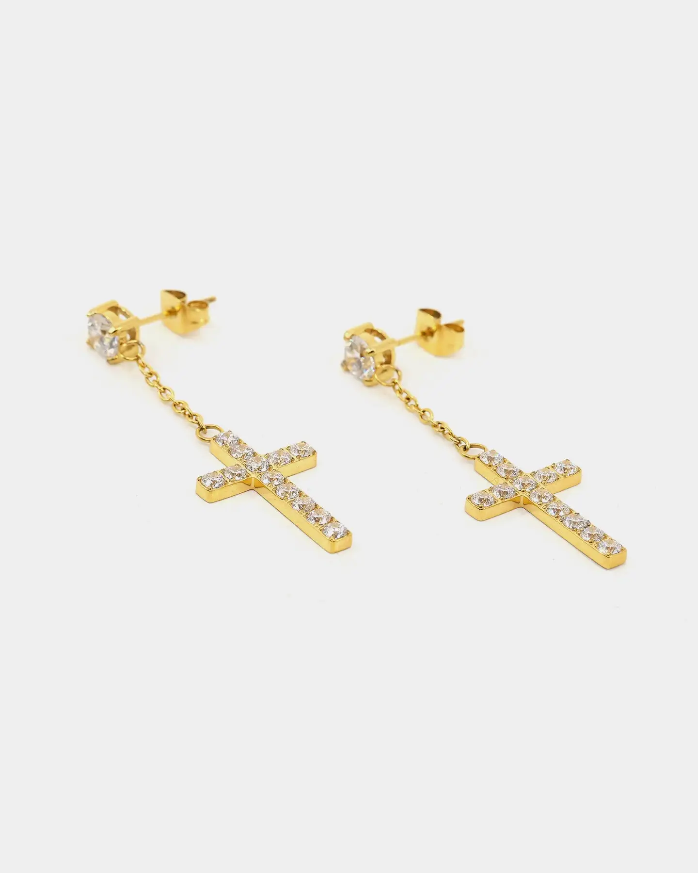 NXS Ascend Earrings Iced Gold - Image 8