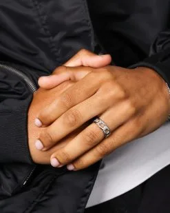 NXS Cuban Ring White Gold