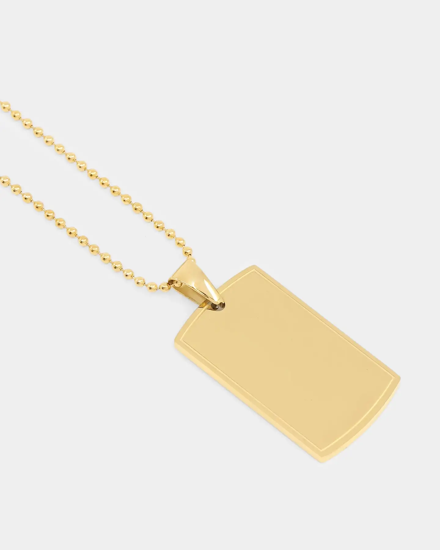 NXS Dog Tag Necklace Gold - Image 3