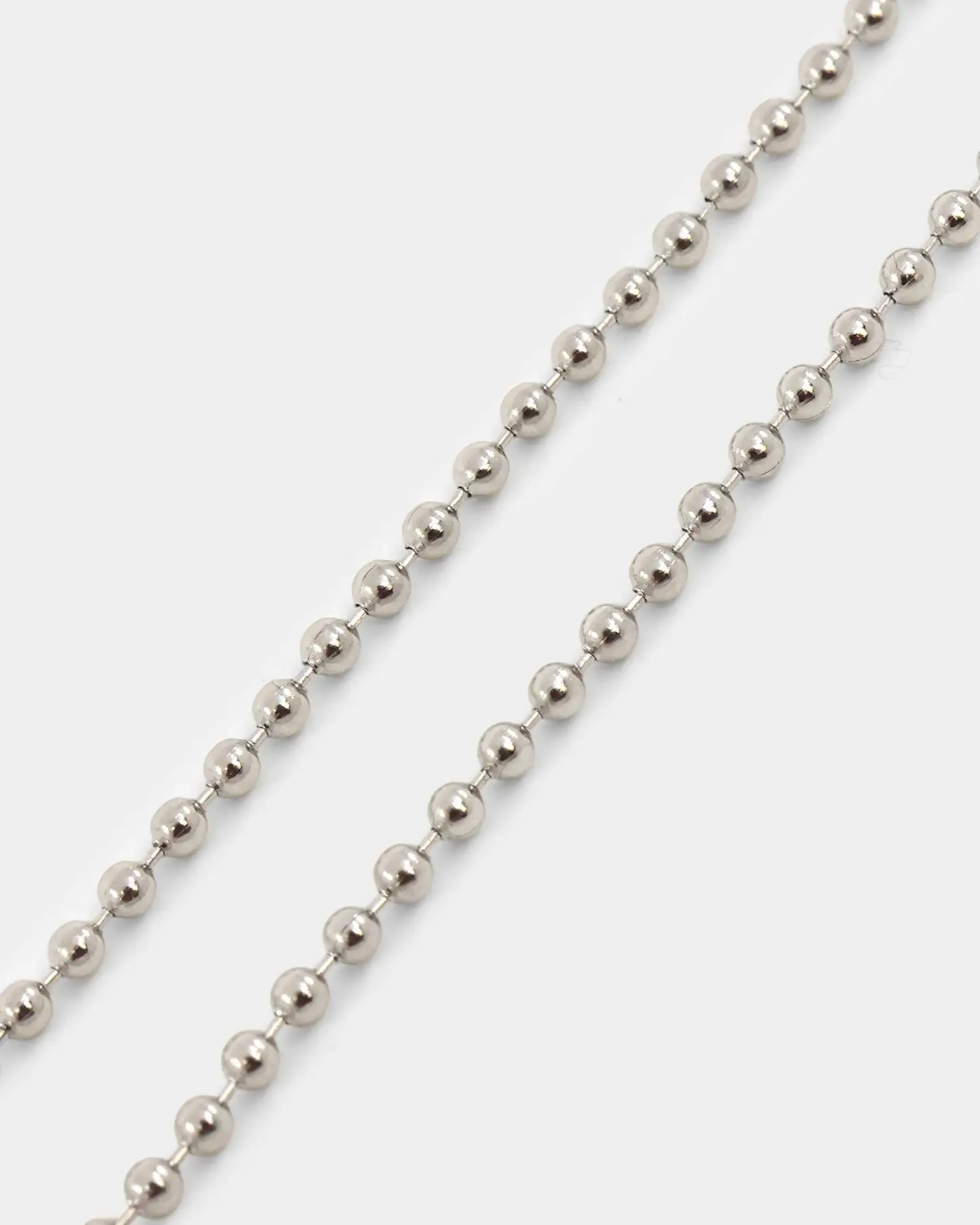 NXS Dog Tag Necklace White Gold - Image 5