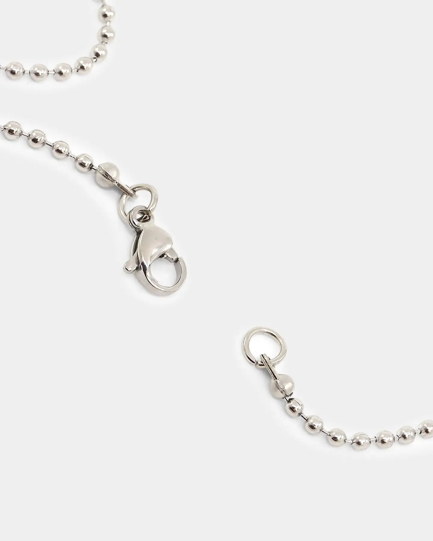 NXS Dog Tag Necklace White Gold - Image 6