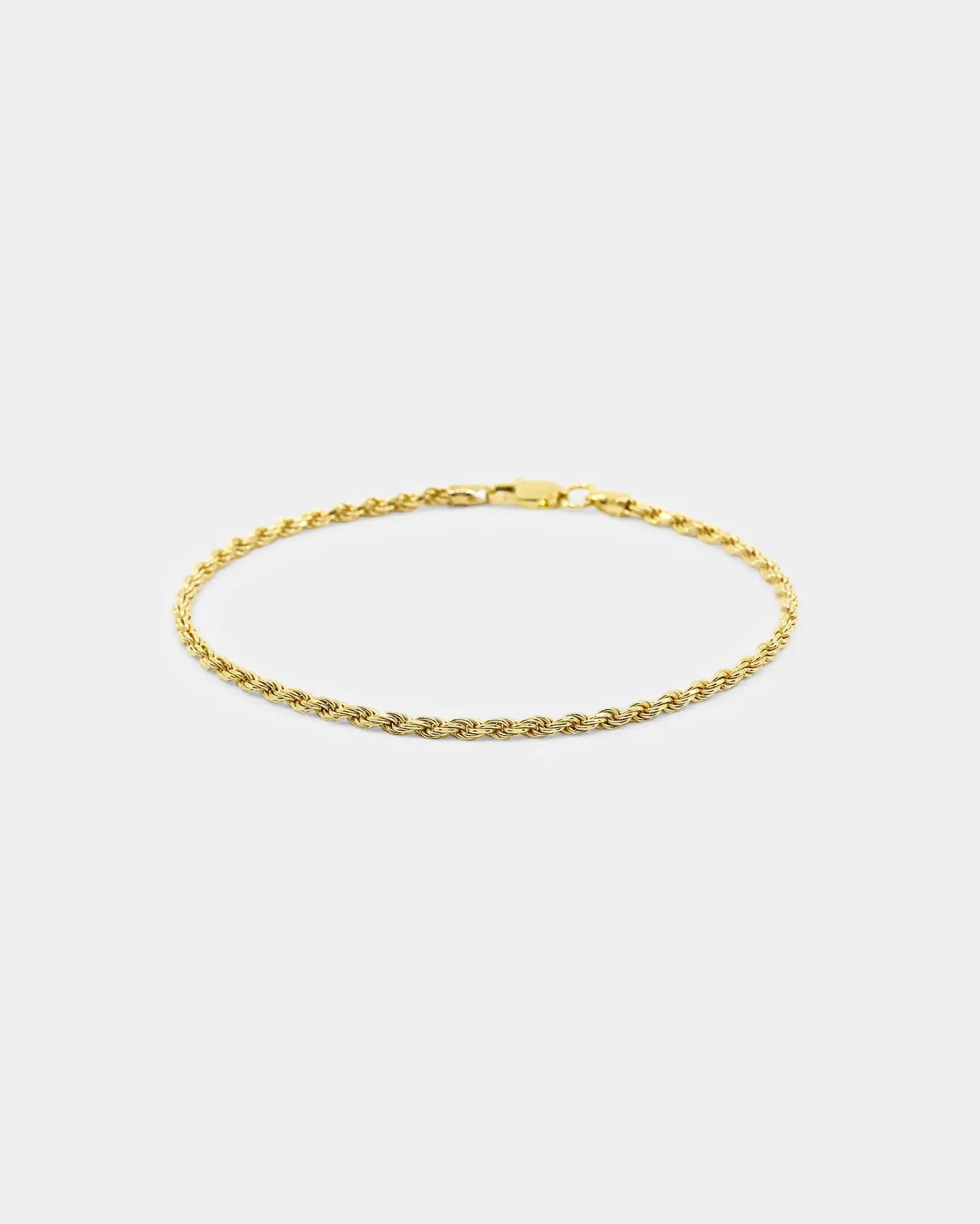 House Of Auric 2.5mm Rope Bracelet 18k Gold Vermeil - Image 2