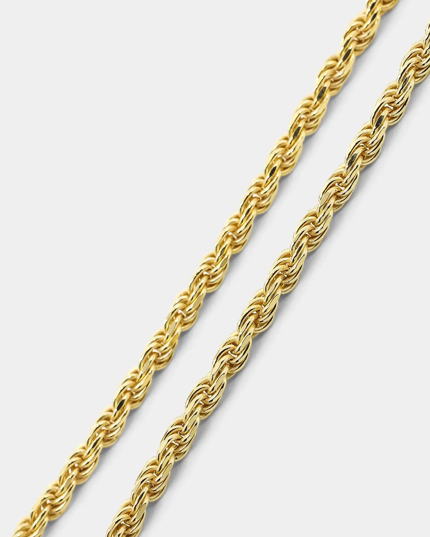 House Of Auric 2.5mm Rope Bracelet 18k Gold Vermeil - Image 3