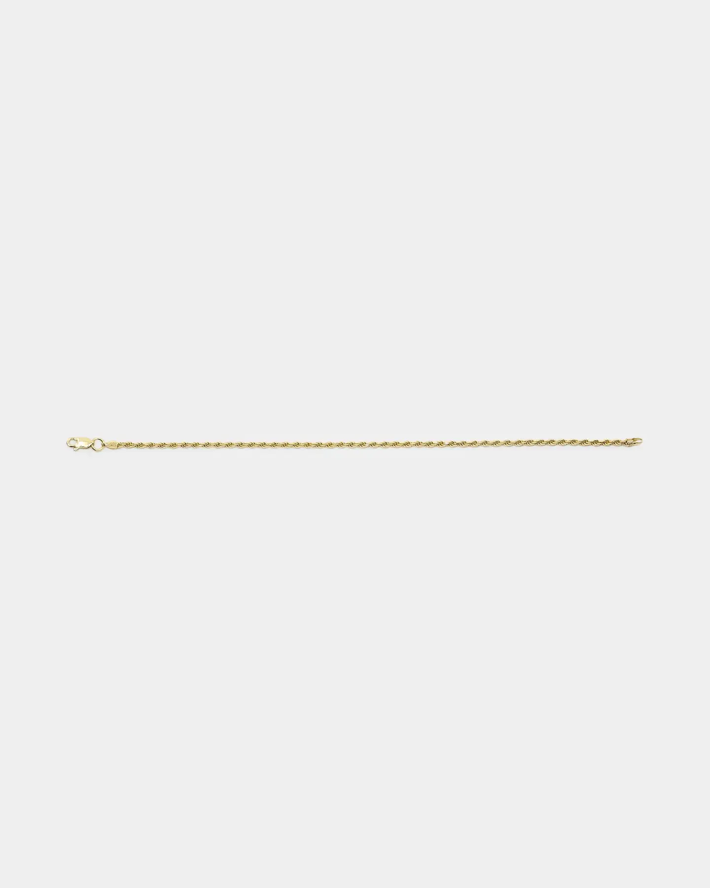 House Of Auric 2.5mm Rope Bracelet 18k Gold Vermeil - Image 5