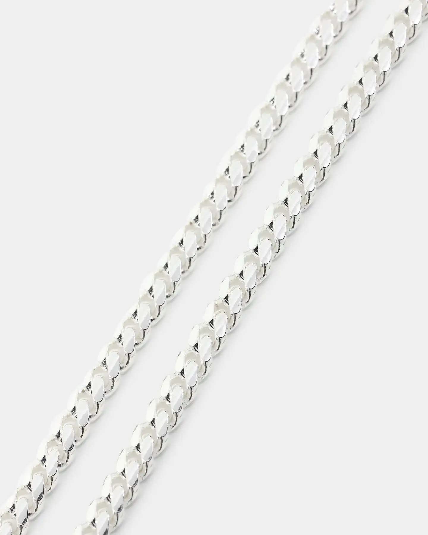House Of Auric 3mm Cuban Link Bracelet Sterling Silver - Image 3