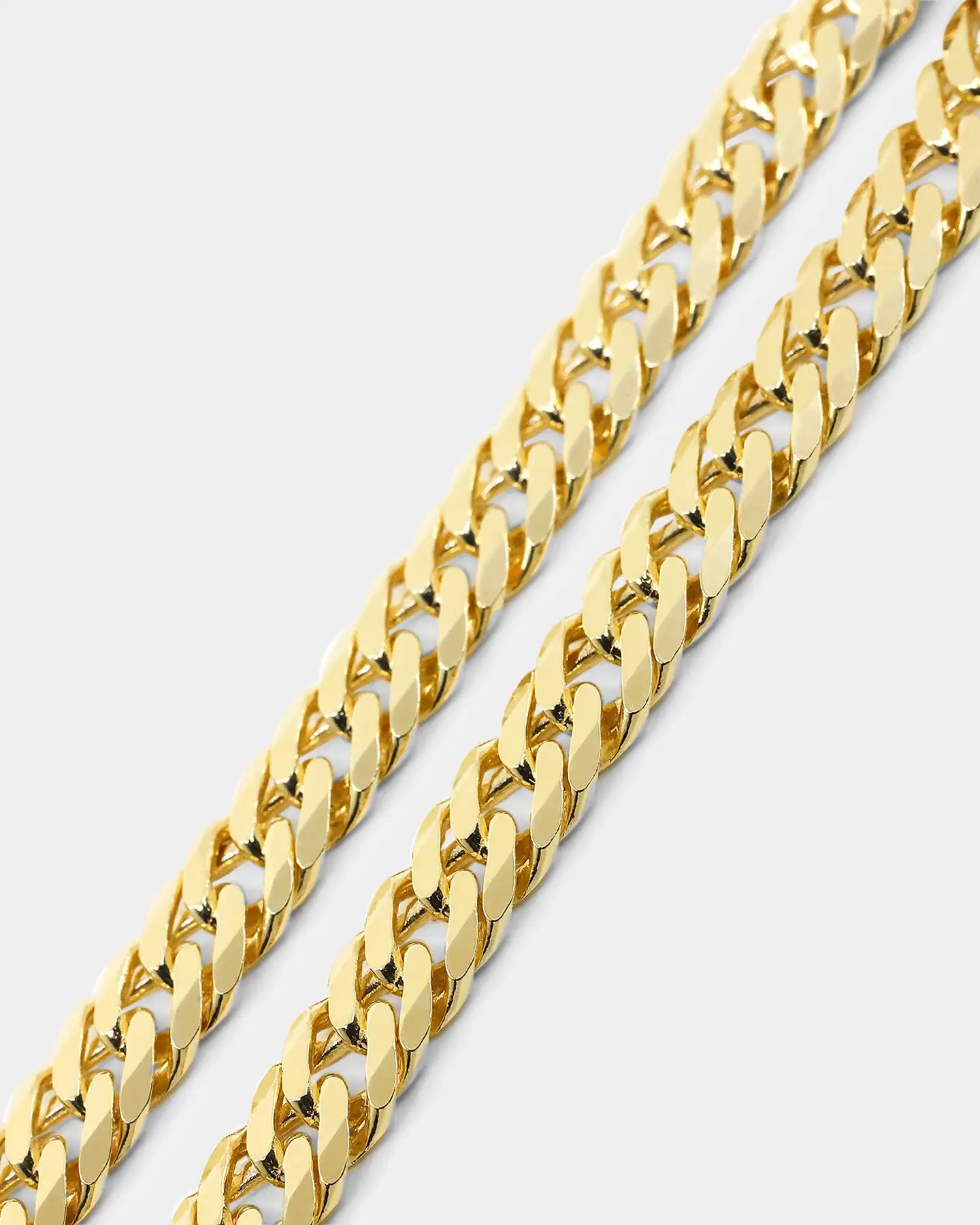 House Of Auric 6.4mm Double Curb Bracelet 18k Gold Vermeil - Image 3