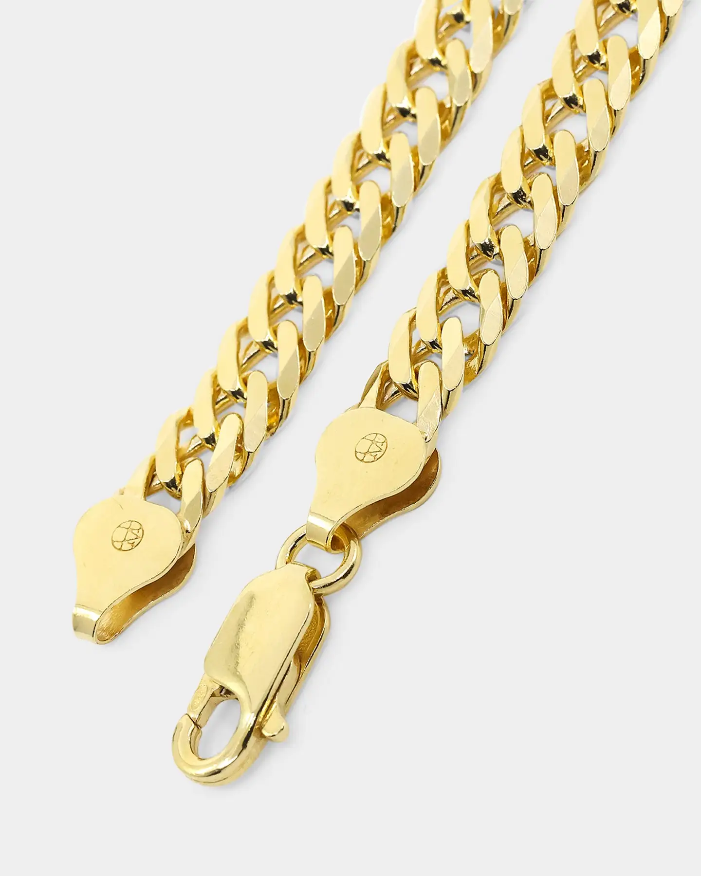 House Of Auric 6.4mm Double Curb Bracelet 18k Gold Vermeil - Image 4