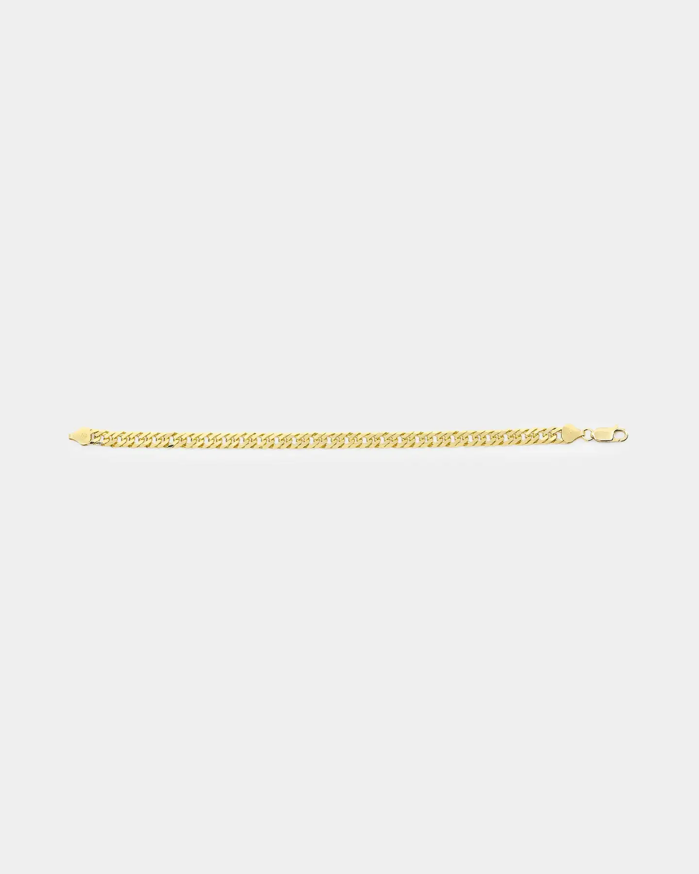 House Of Auric 6.4mm Double Curb Bracelet 18k Gold Vermeil - Image 5