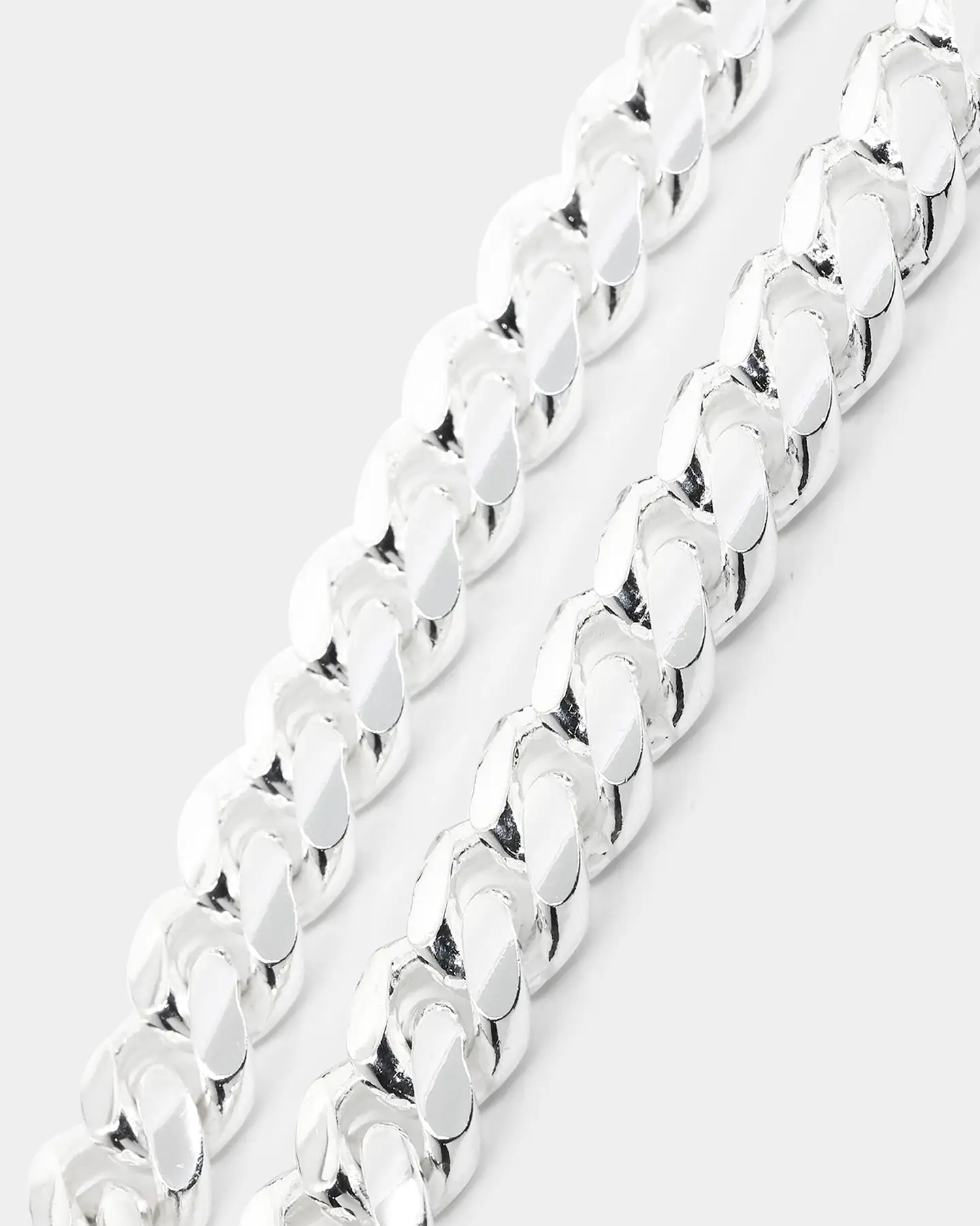 House Of Auric 10mm Cuban Link Bracelet Sterling Silver - Image 5